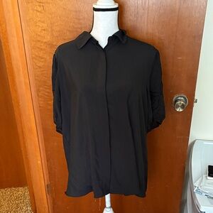 Classic Black Casual Button Down Shirt